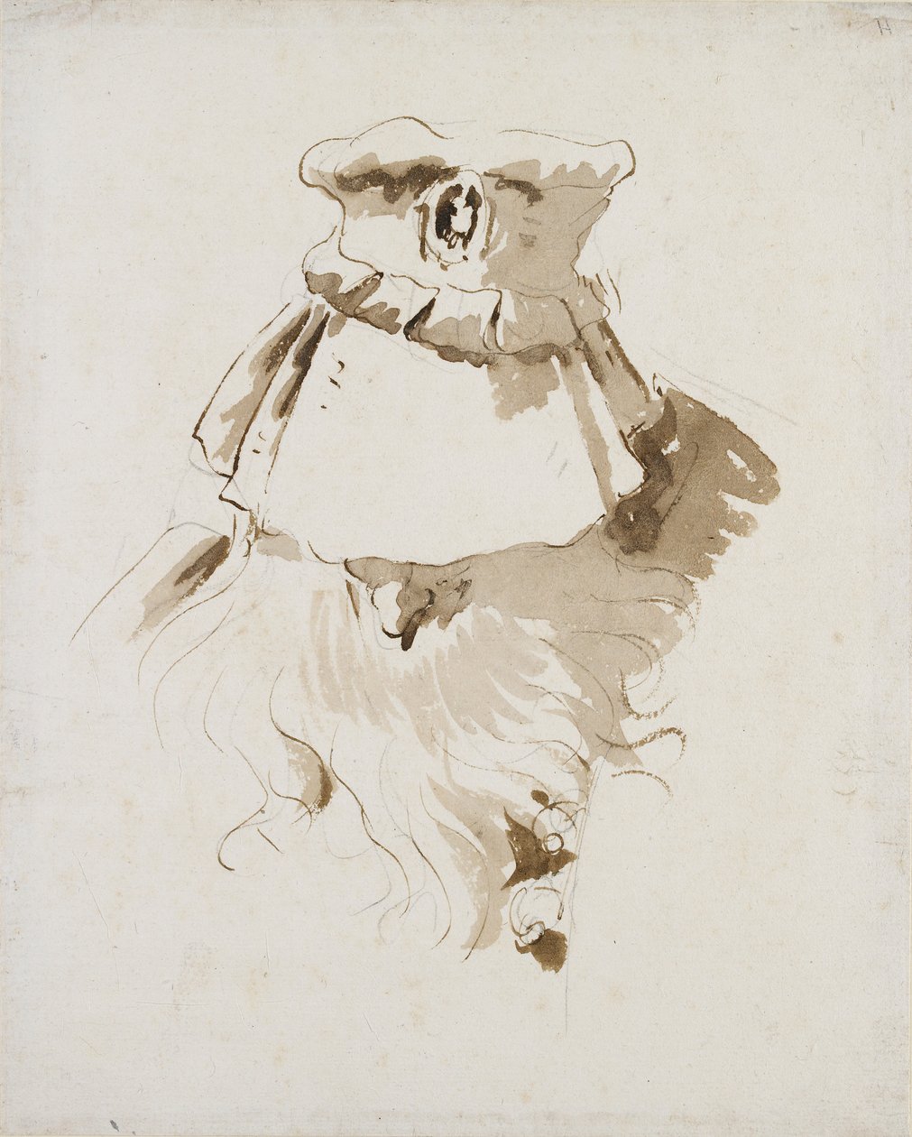 Kopf eines bärtigen Mannes von Giovanni Battista Tiepolo