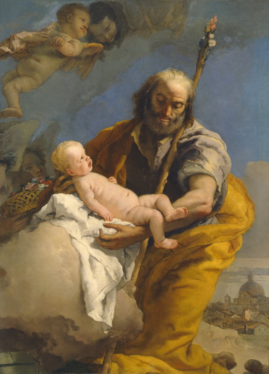 Heiliger Josef und das Christuskind, 1767-69 von Giovanni Battista Tiepolo