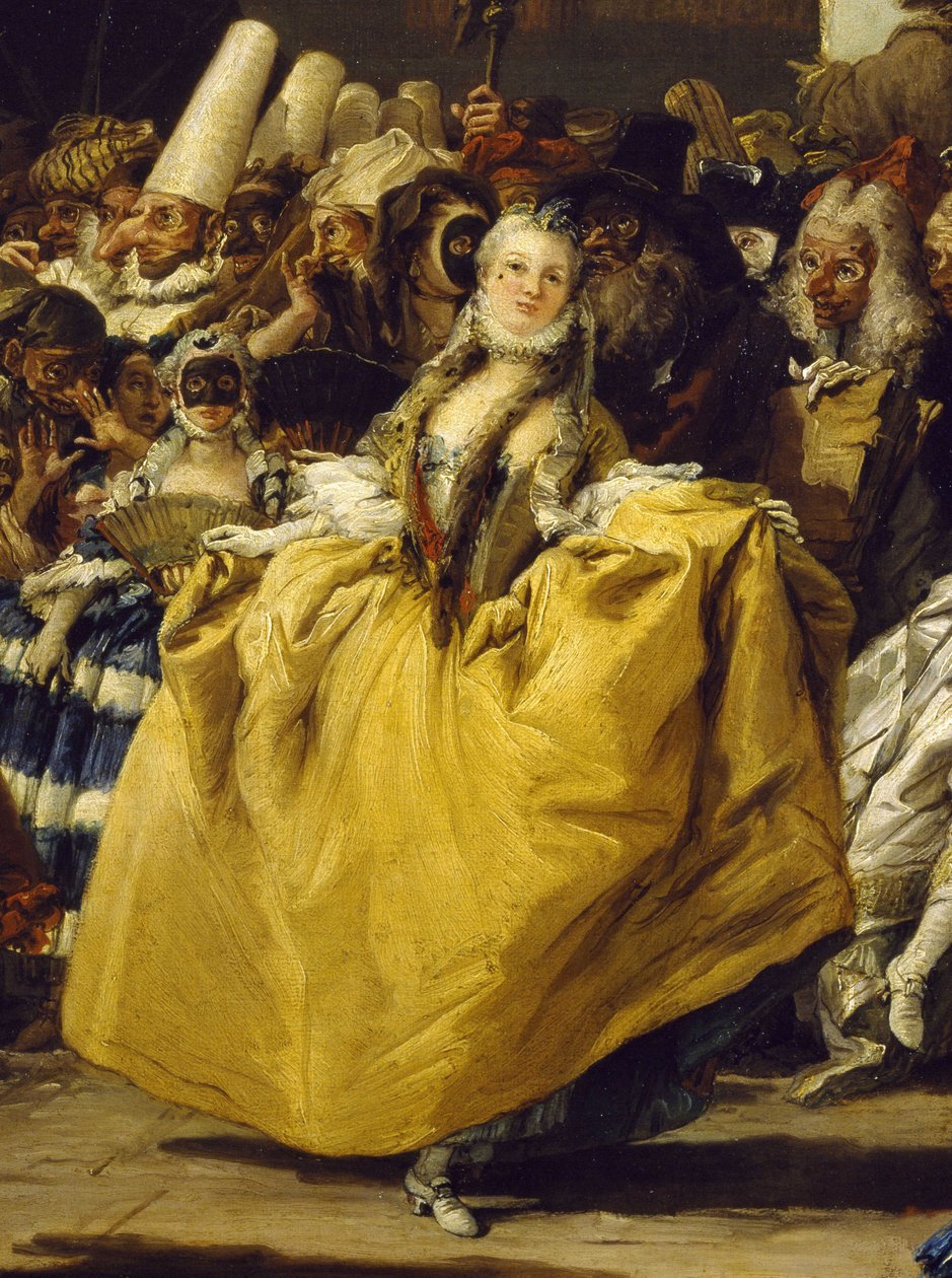 Karnevalsszene oder Das Menuett von Giovanni Battista Tiepolo
