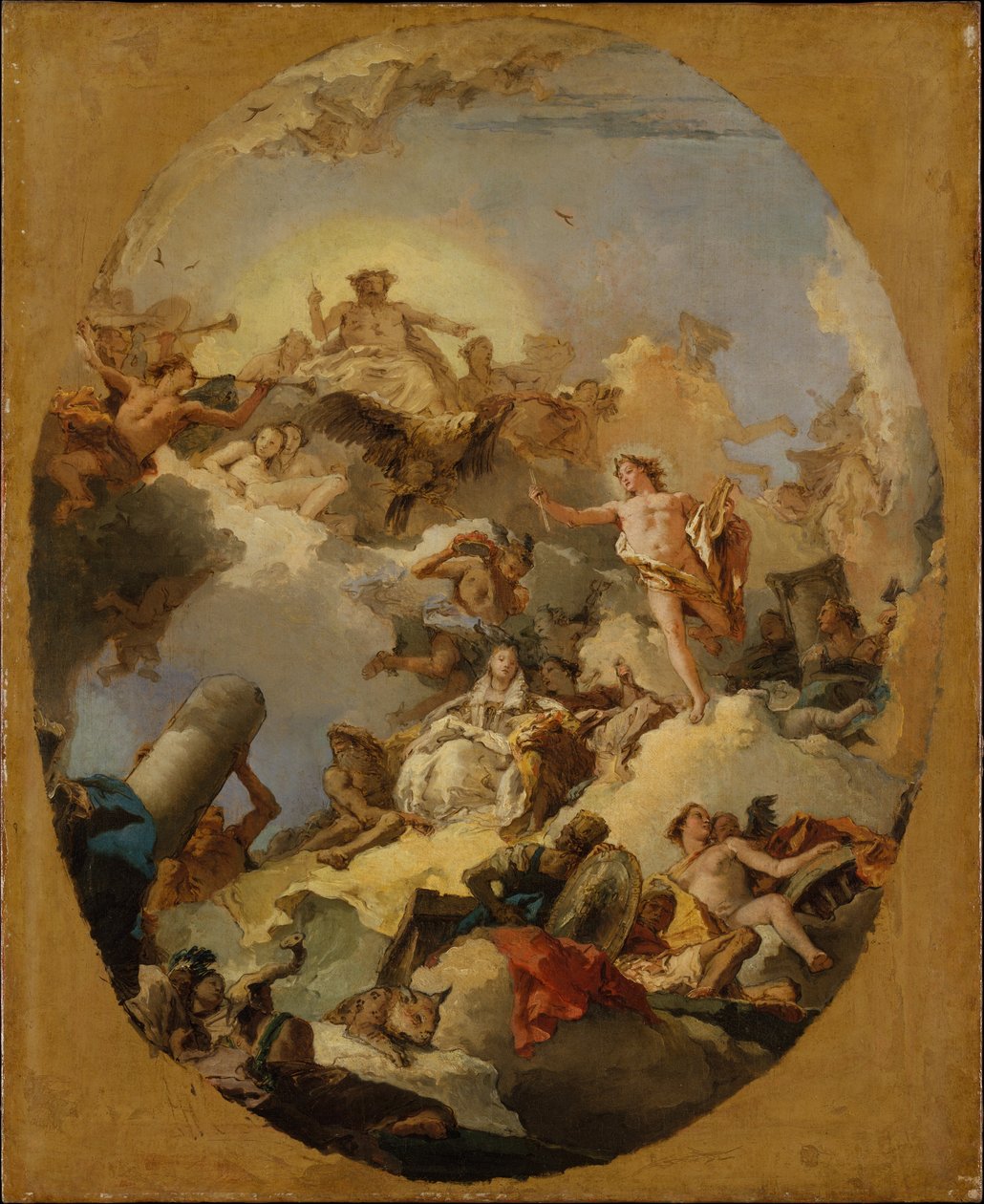 Die Apotheose der spanischen Monarchie von Giovanni Battista Tiepolo
