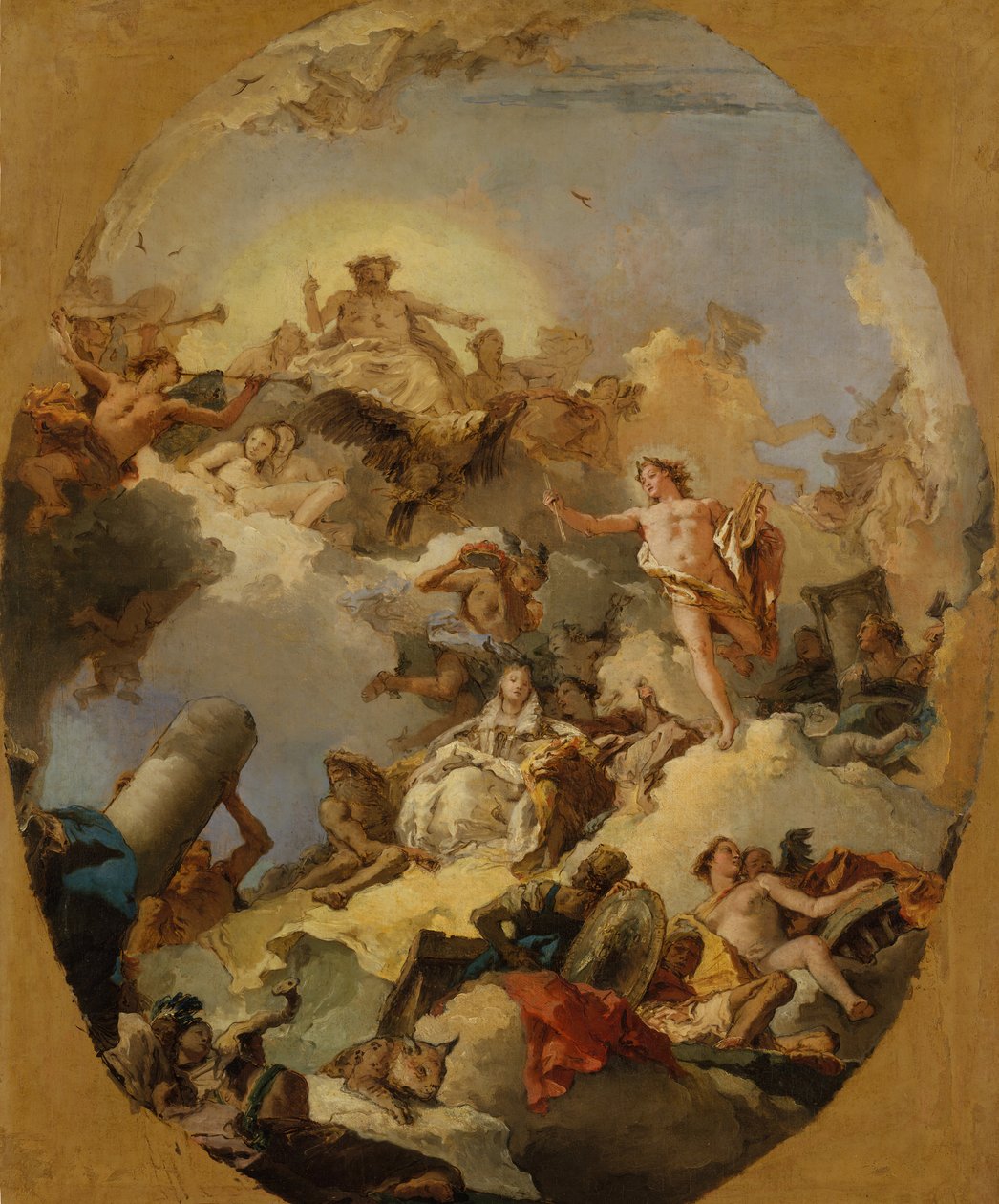 Die Apotheose der spanischen Monarchie, 1760er Jahre von Giovanni Battista Tiepolo
