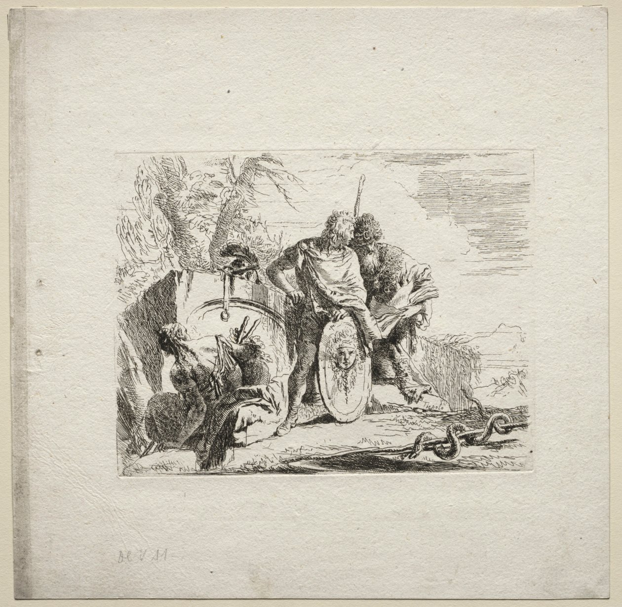 Verschiedene Kaprizen: Der junge Soldat und der Astrologe von Giovanni Battista Tiepolo