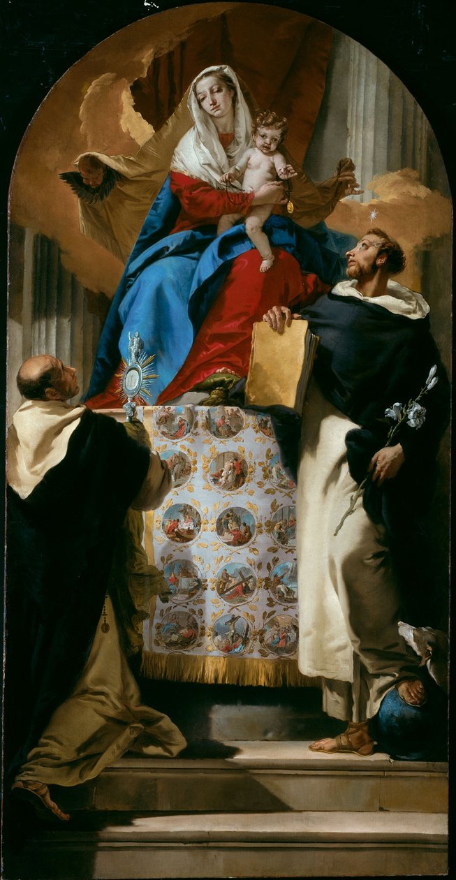 Jungfrau und Kind mit den Heiligen Dominikus und Hyazinth von Giovanni Battista Tiepolo