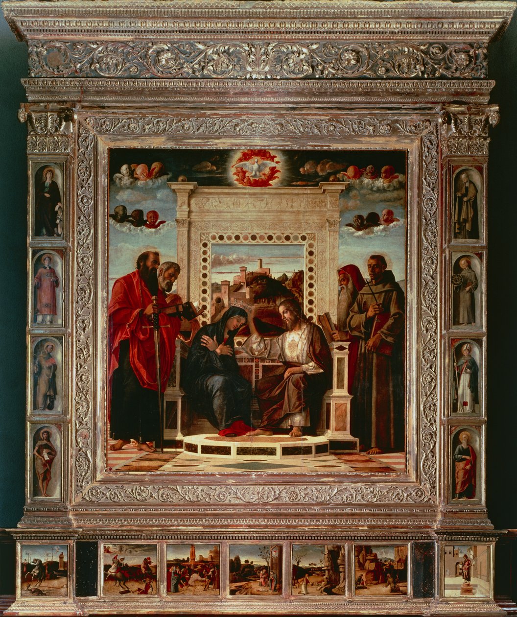 Pesaro-Altarbild (Detail) von Giovanni Bellini