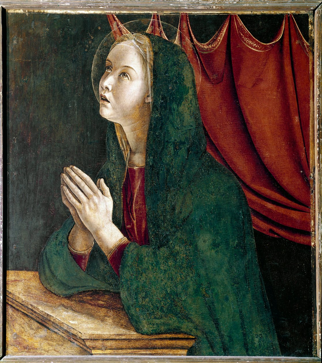 Polyptychon des Heiligen Vinzenz Ferrer: Jungfrau der Verkündigung von Giovanni Bellini