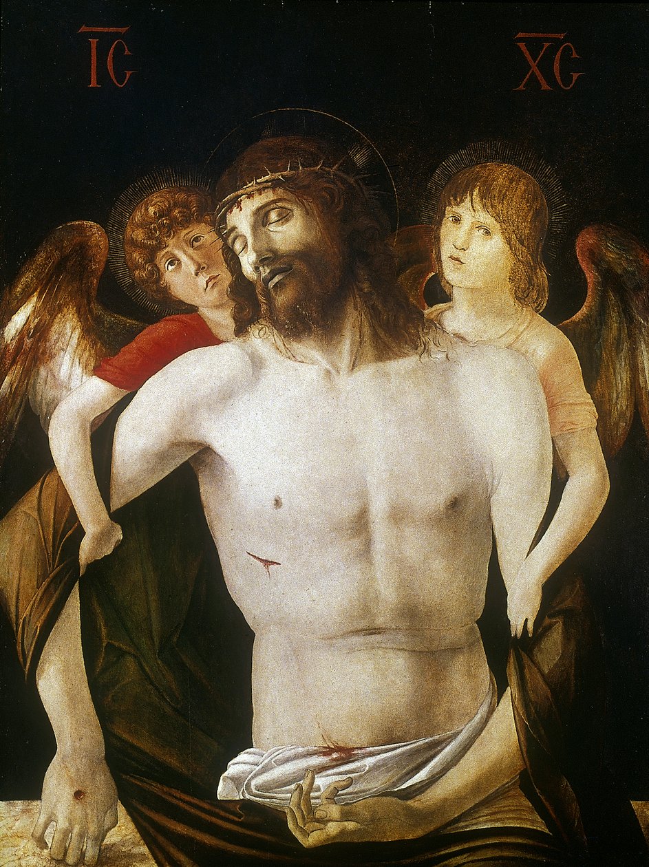 Der tote Christus von Engeln gestützt, 1465-1470 von Giovanni Bellini