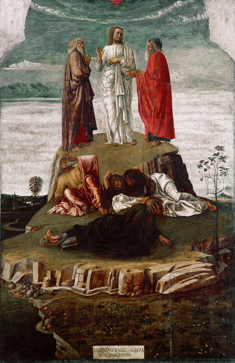 Die Verklärung (1455) von Giovanni Bellini
