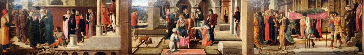 Drei Geschichten von Drusiana und von St. Johannes dem Evangelisten von Giovanni Bellini
