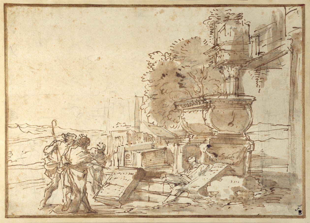 Et in Arcadia Ego von Giovanni Benedetto Castiglione