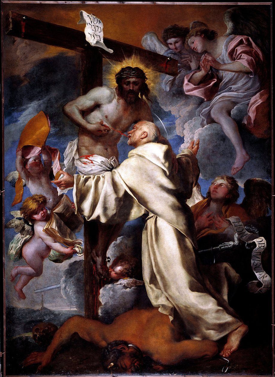 Mystische Vision des Heiligen Bernhard von Giovanni Benedetto Castiglione