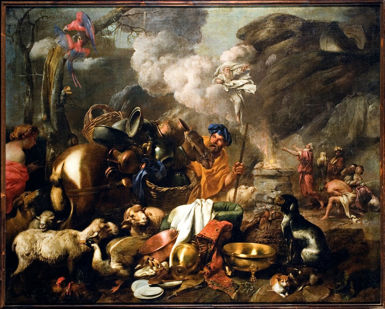 Das Opfer Noahs nach der Sintflut von Giovanni Benedetto Castiglione