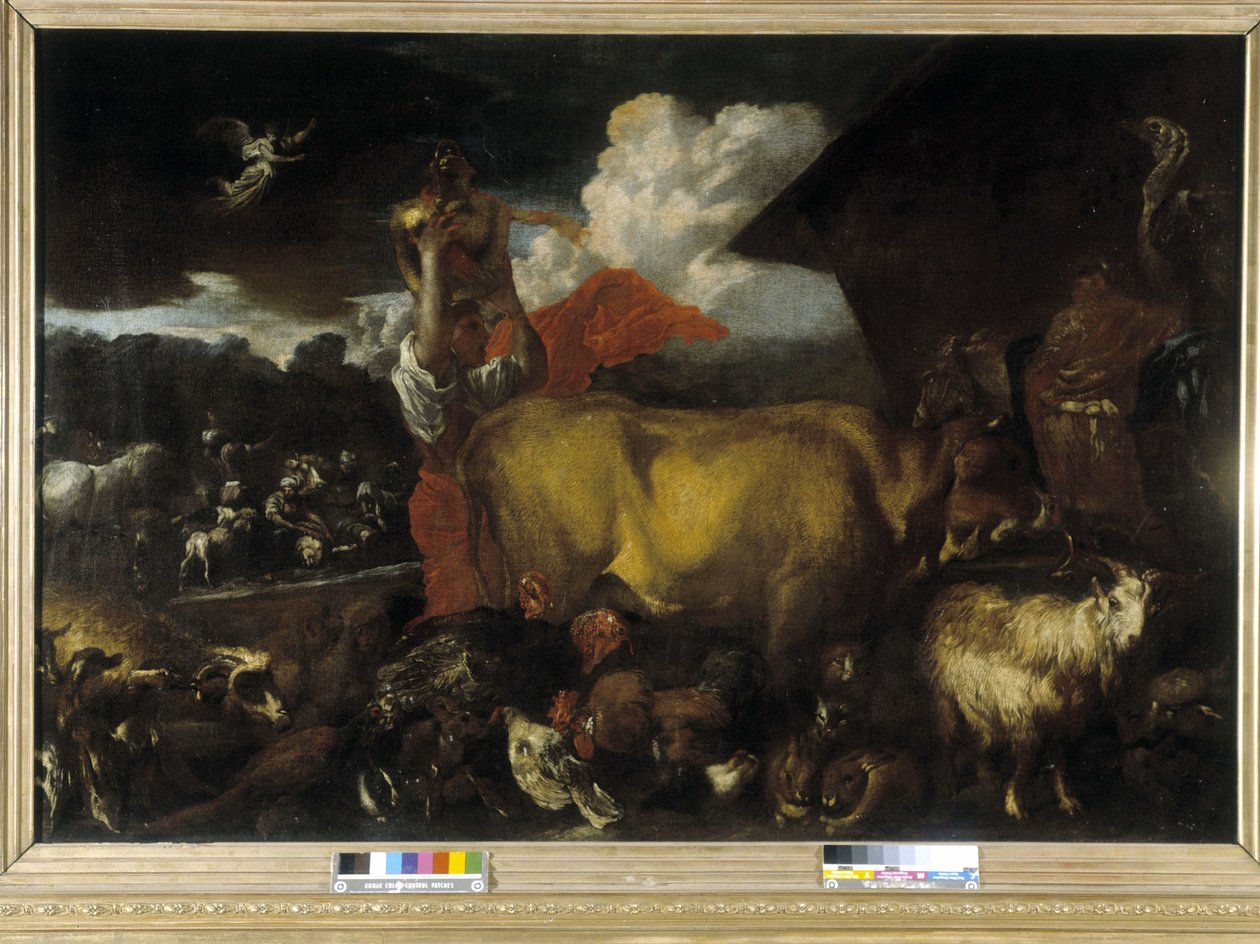 Der Einzug der Tiere in die Arche von Giovanni Benedetto Castiglione