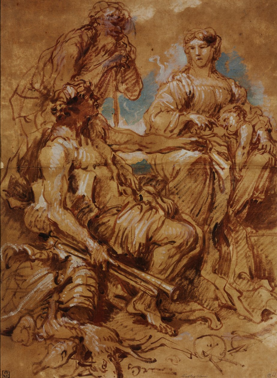 Allegorie zu Ehren des regierenden Paares von Mantua von Giovanni Benedetto Castiglione