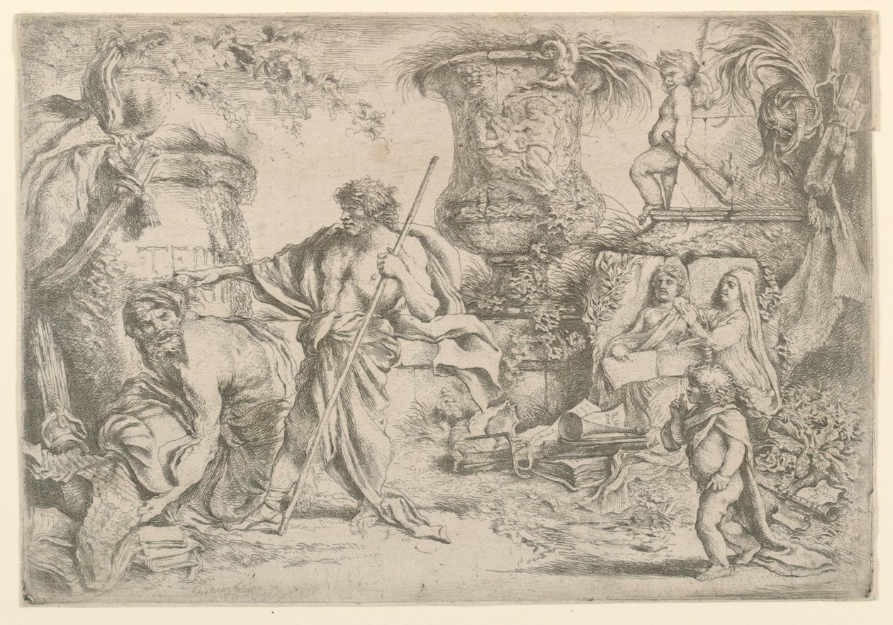 Allegorie der Vergänglichkeit von Giovanni Benedetto Castiglione