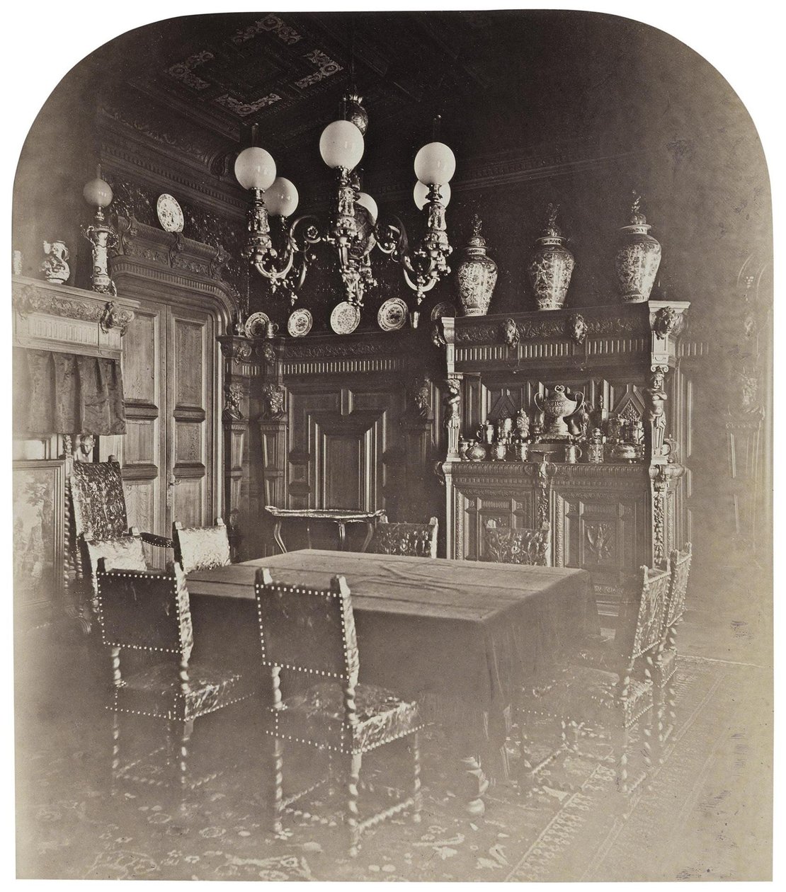 Das Haus von Ivan Paskevich am Englischen Ufer in Petersburg. Das Esszimmer, 1860er Jahre von Giovanni Bianchi