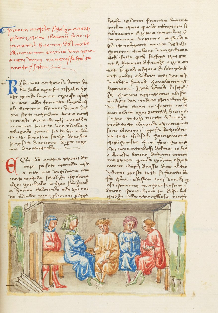 Dekameron, Als Gott das Zeichnen lernte - Michele Scalza und die jungen Leute, Sechster Tag, Novelle 6 von Giovanni Boccaccio