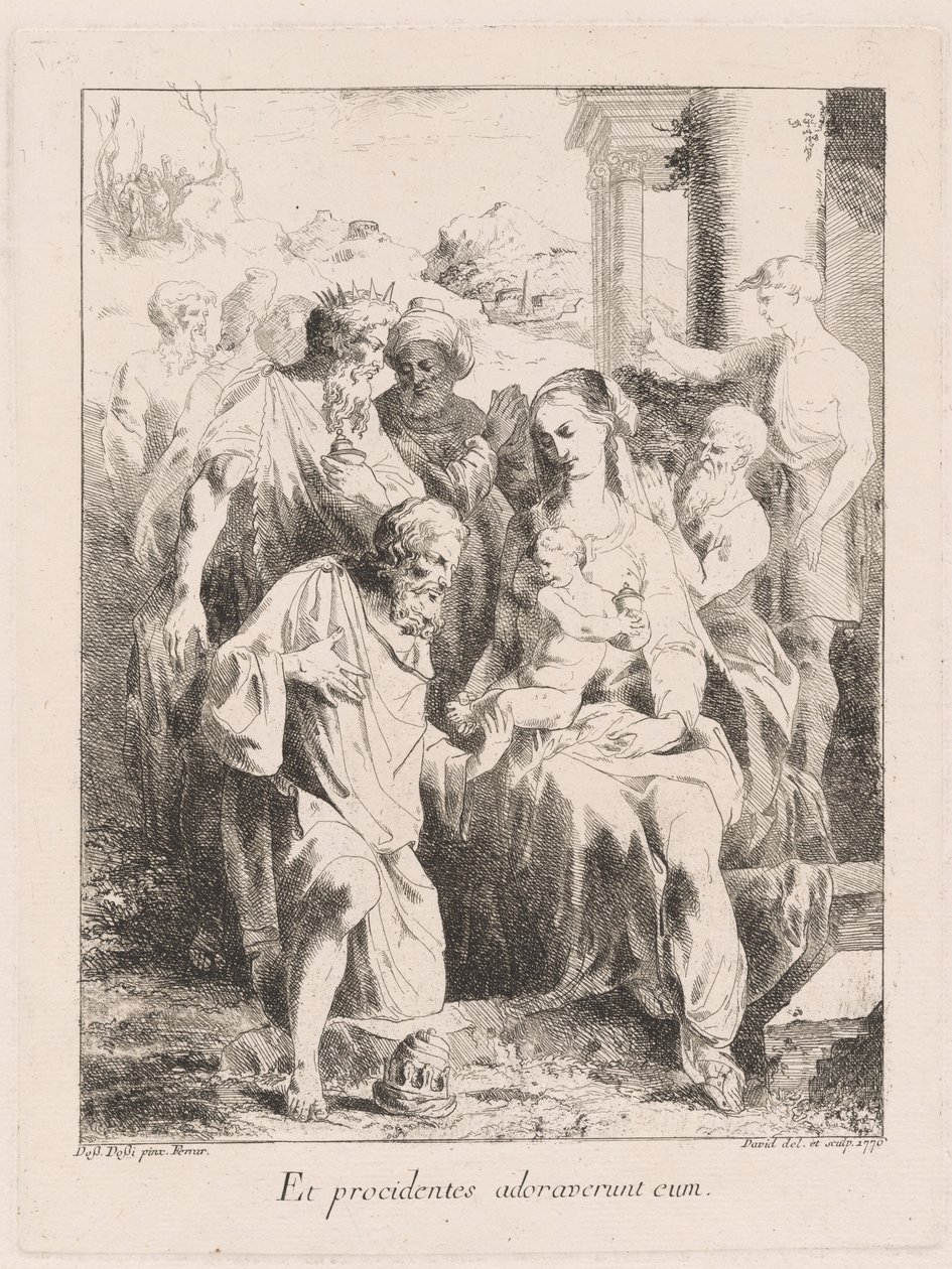Anbetung der Könige von Giovanni David, after Battista Dossi