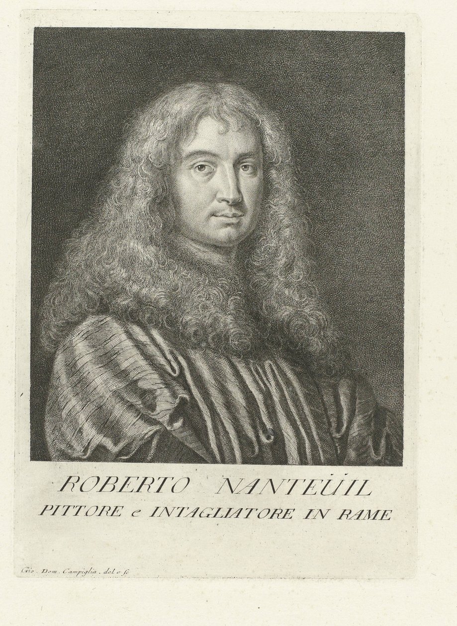 Porträt des Künstlers Robert Nanteuil von Giovanni Domenico Campiglia