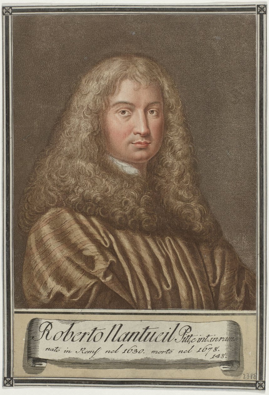 Porträt des Künstlers Robert Nanteuil von Giovanni Domenico Campiglia