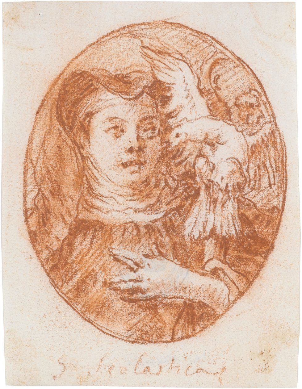 Die hl. Scholastika von Giovanni Domenico Tiepolo