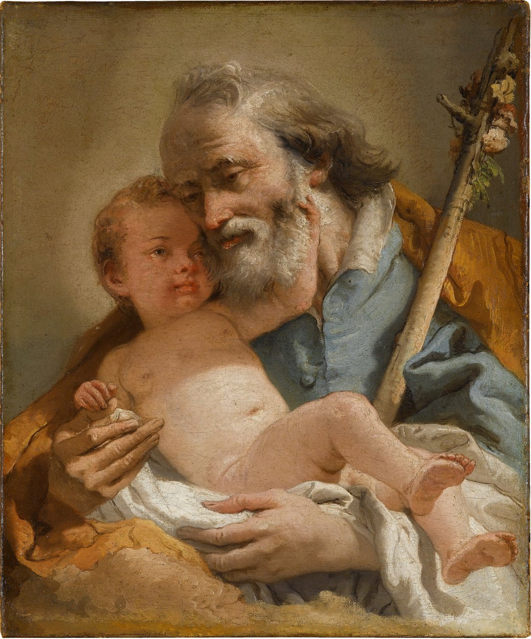 Hl. Joseph mit dem Jesuskind von Giovanni Domenico Tiepolo