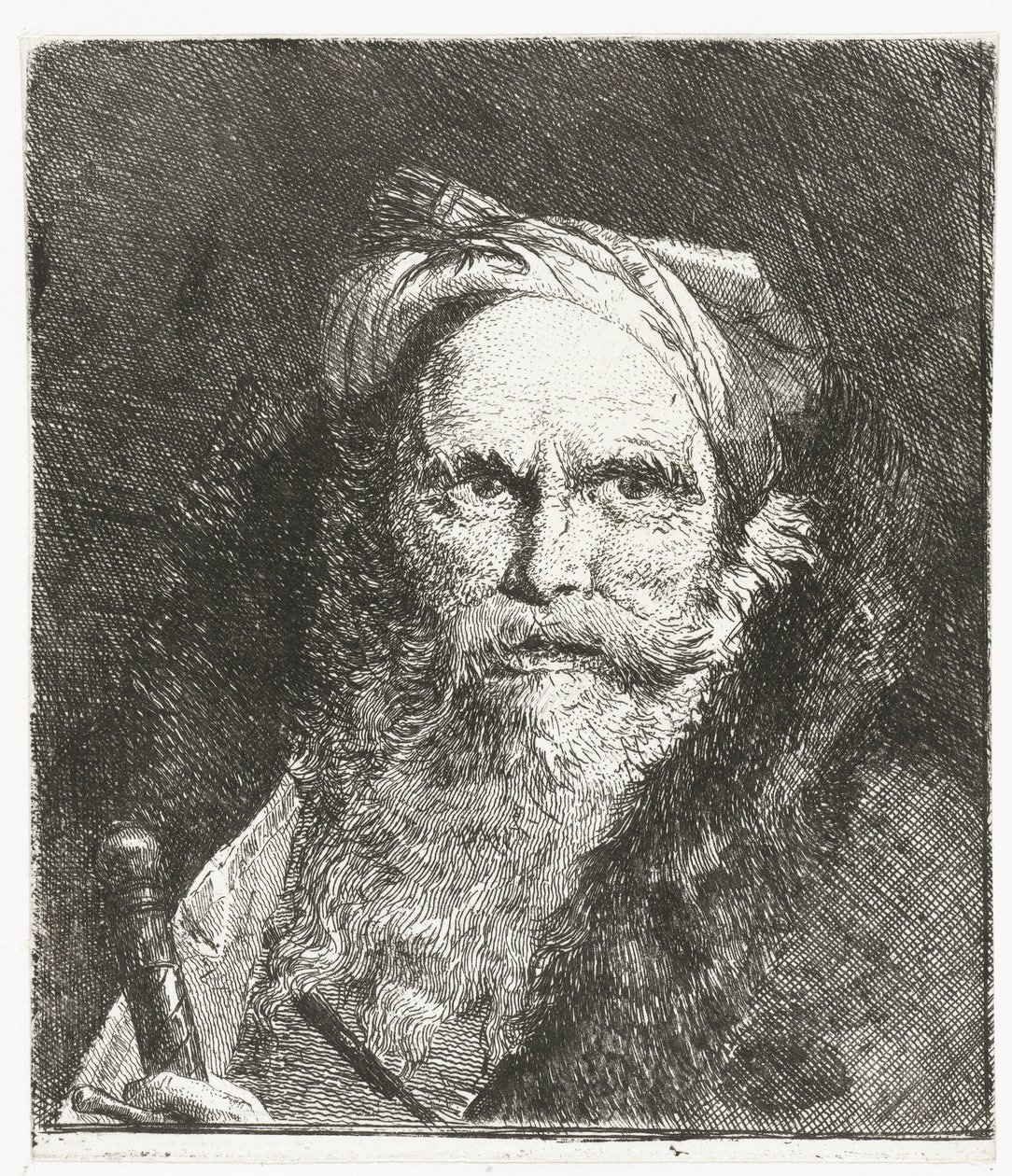 Mann mit Schwert von Giovanni Domenico Tiepolo