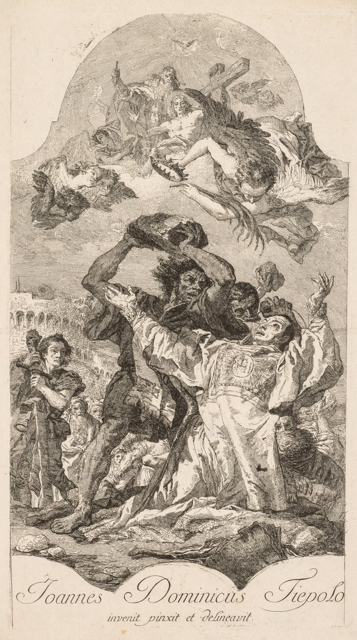 Martyrium des heiligen Stephanus von Giovanni Domenico Tiepolo