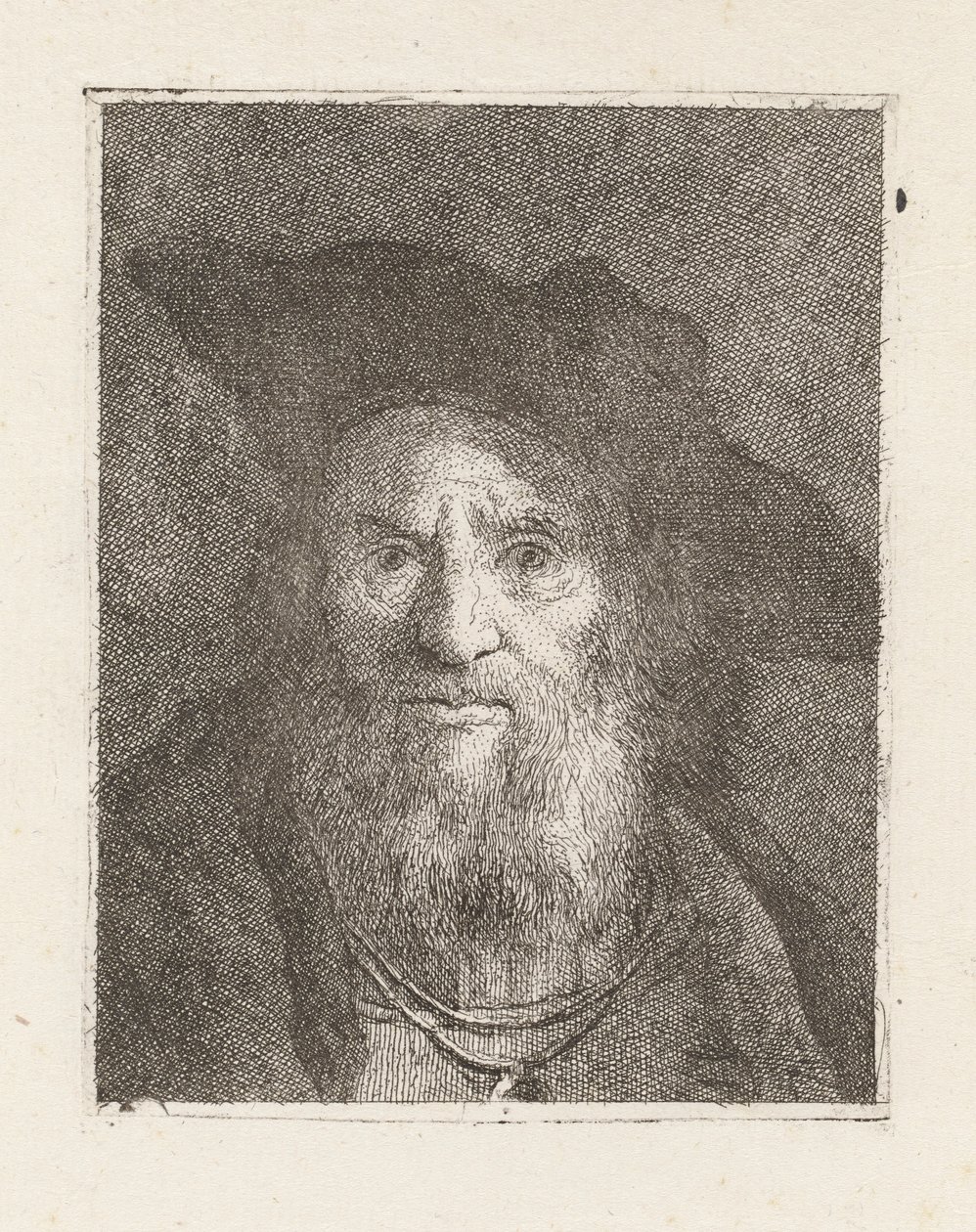 Alter Mann mit Hut, aus der Raccolta di Teste (Sammlung von Köpfen) von Giovanni Domenico Tiepolo