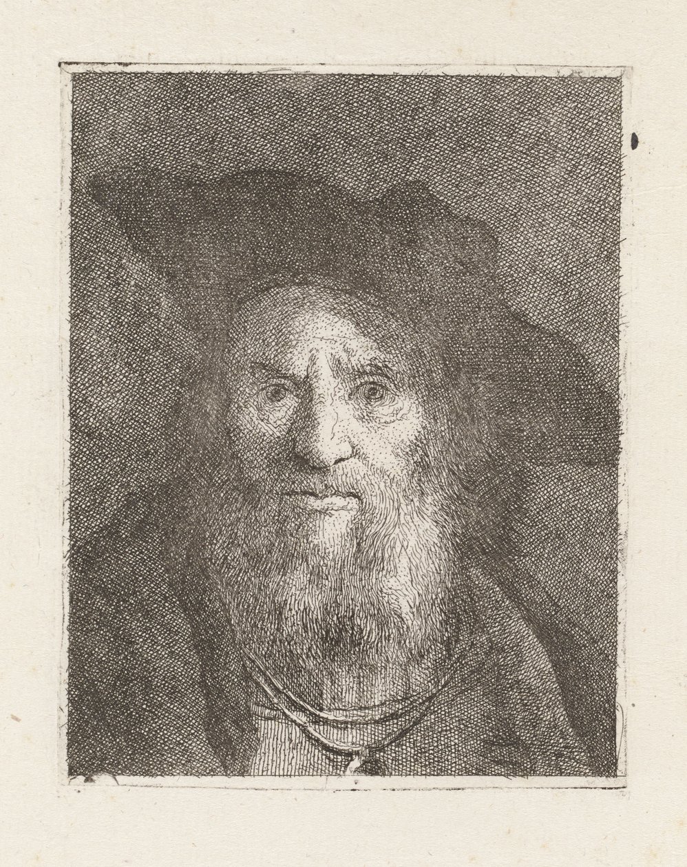 Alter Mann mit Hut, aus der Raccolta di Teste (Sammlung von Köpfen) von Giovanni Domenico Tiepolo