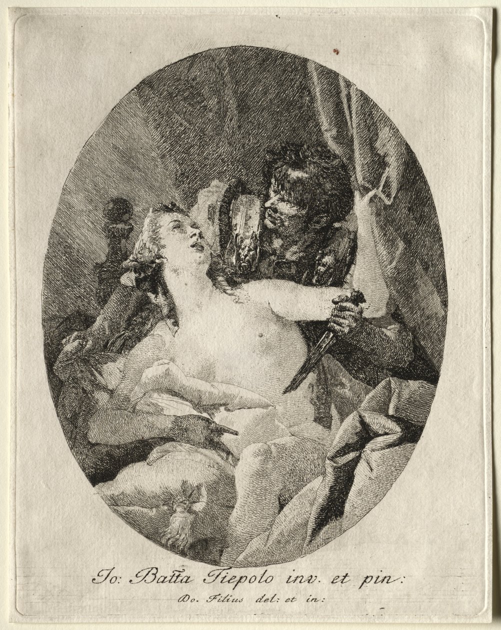 Tarquin und Lucretia von Giovanni Domenico Tiepolo