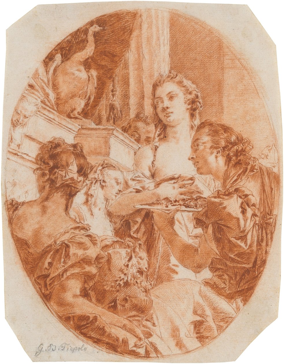 Tarquinius und Lucretia von Giovanni Domenico Tiepolo