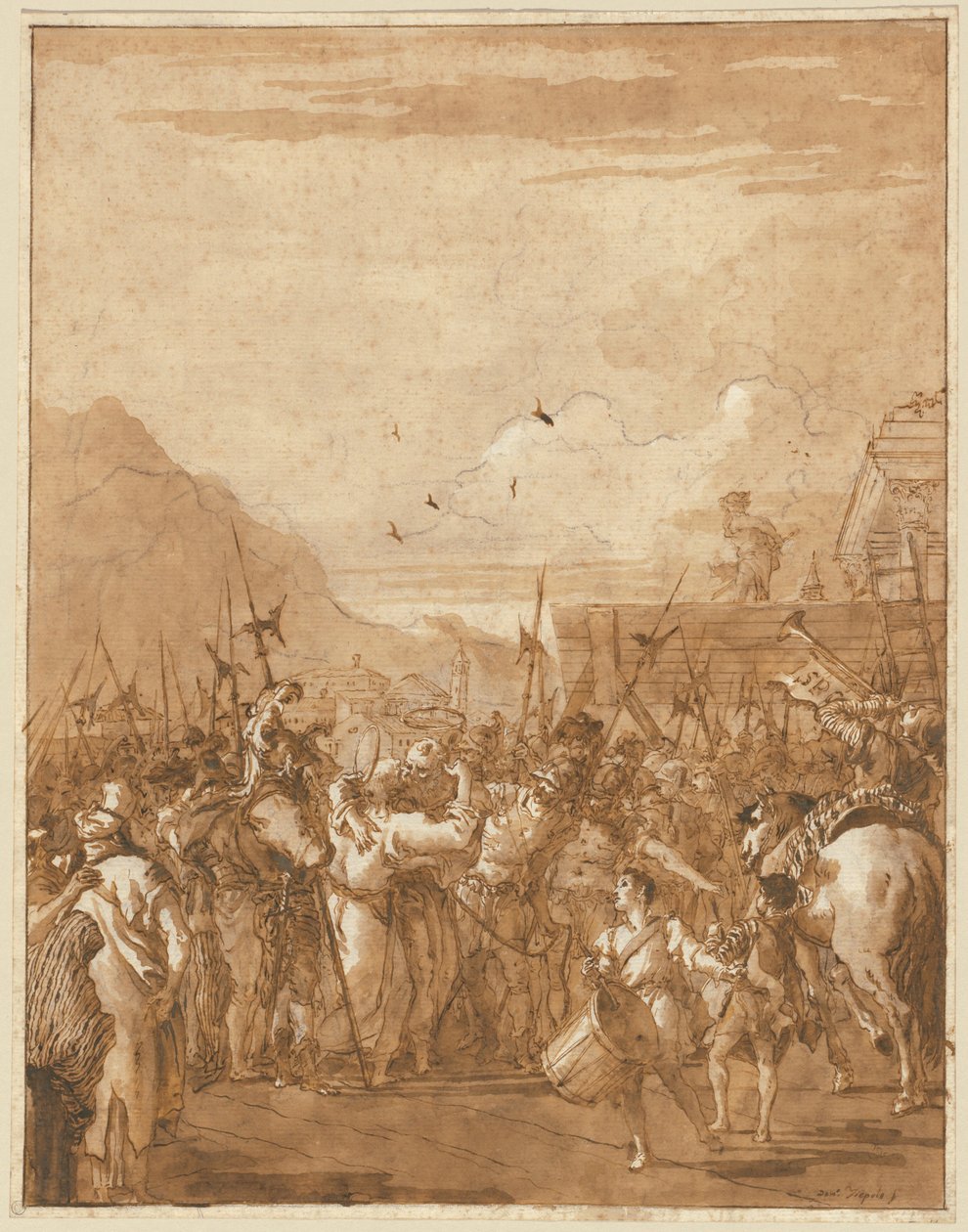 Der Abschied der Heiligen Petrus und Paulus von Giovanni Domenico Tiepolo