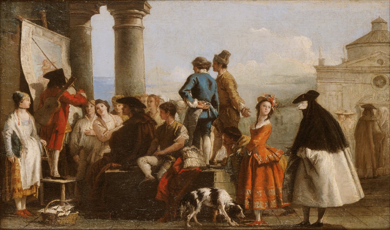 Der Geschichtenerzähler von Giovanni Domenico Tiepolo