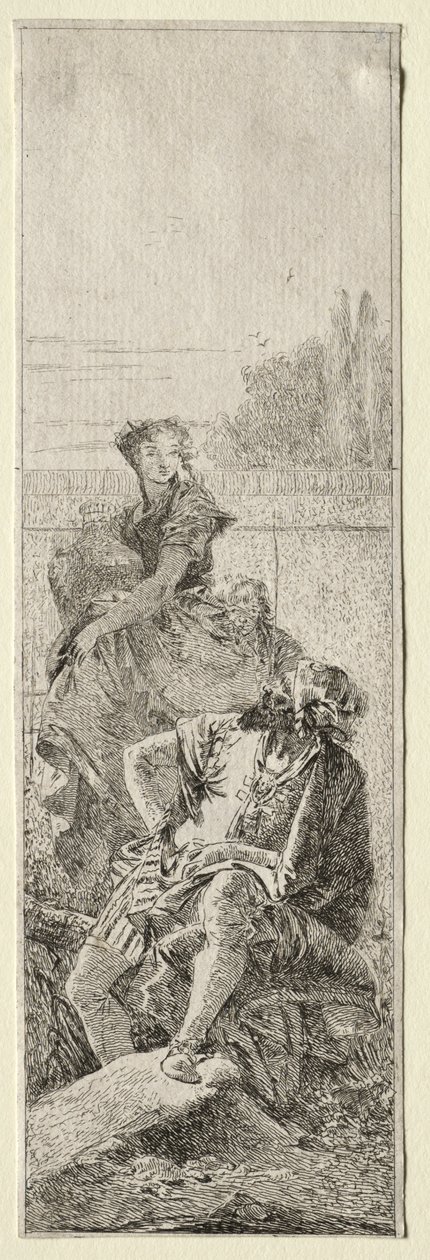 Zwei Bauern von Giovanni Domenico Tiepolo