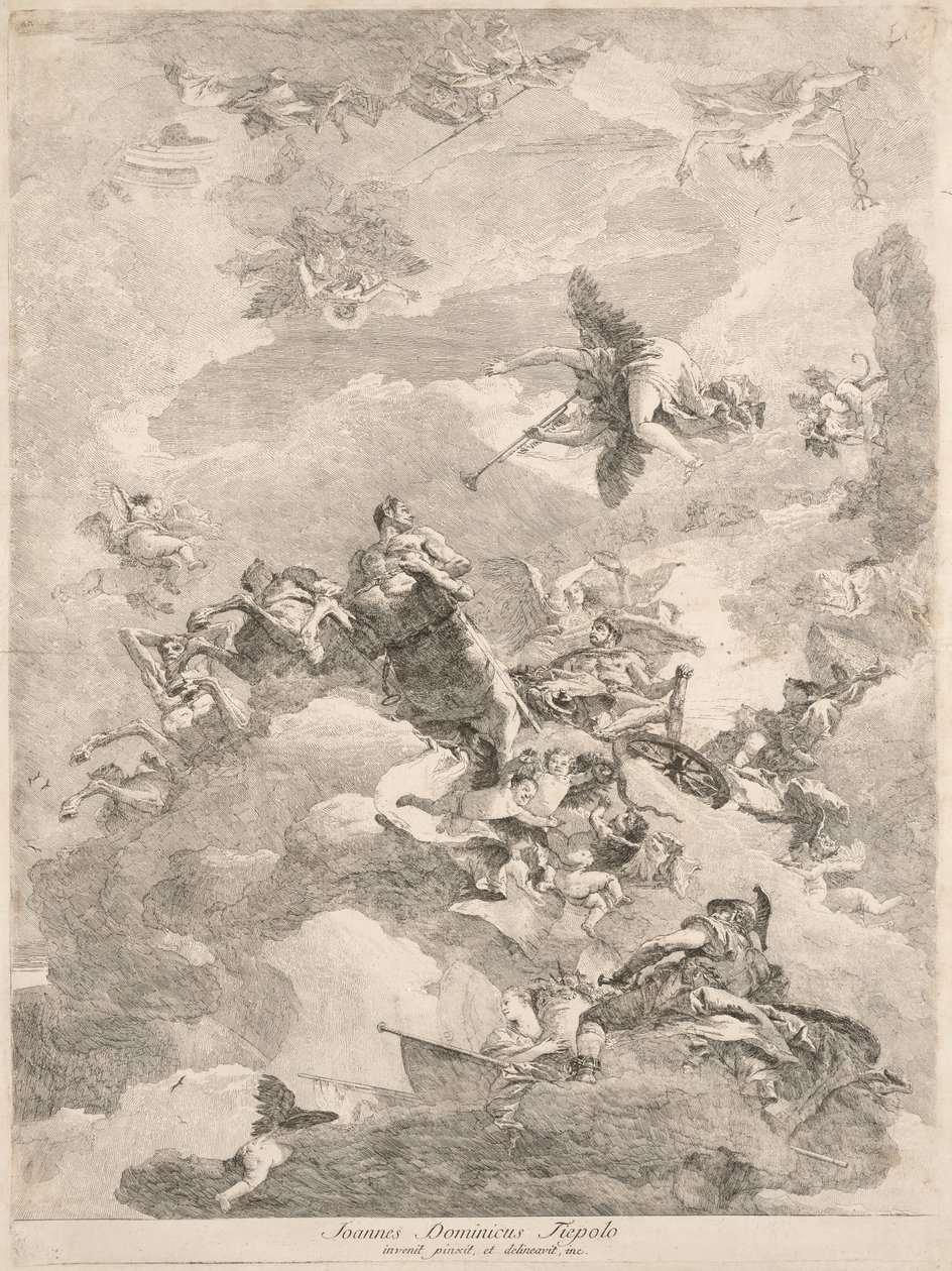 Der Triumph des Herkules von Giovanni Domenico Tiepolo after Giovanni Battista Tiepolo