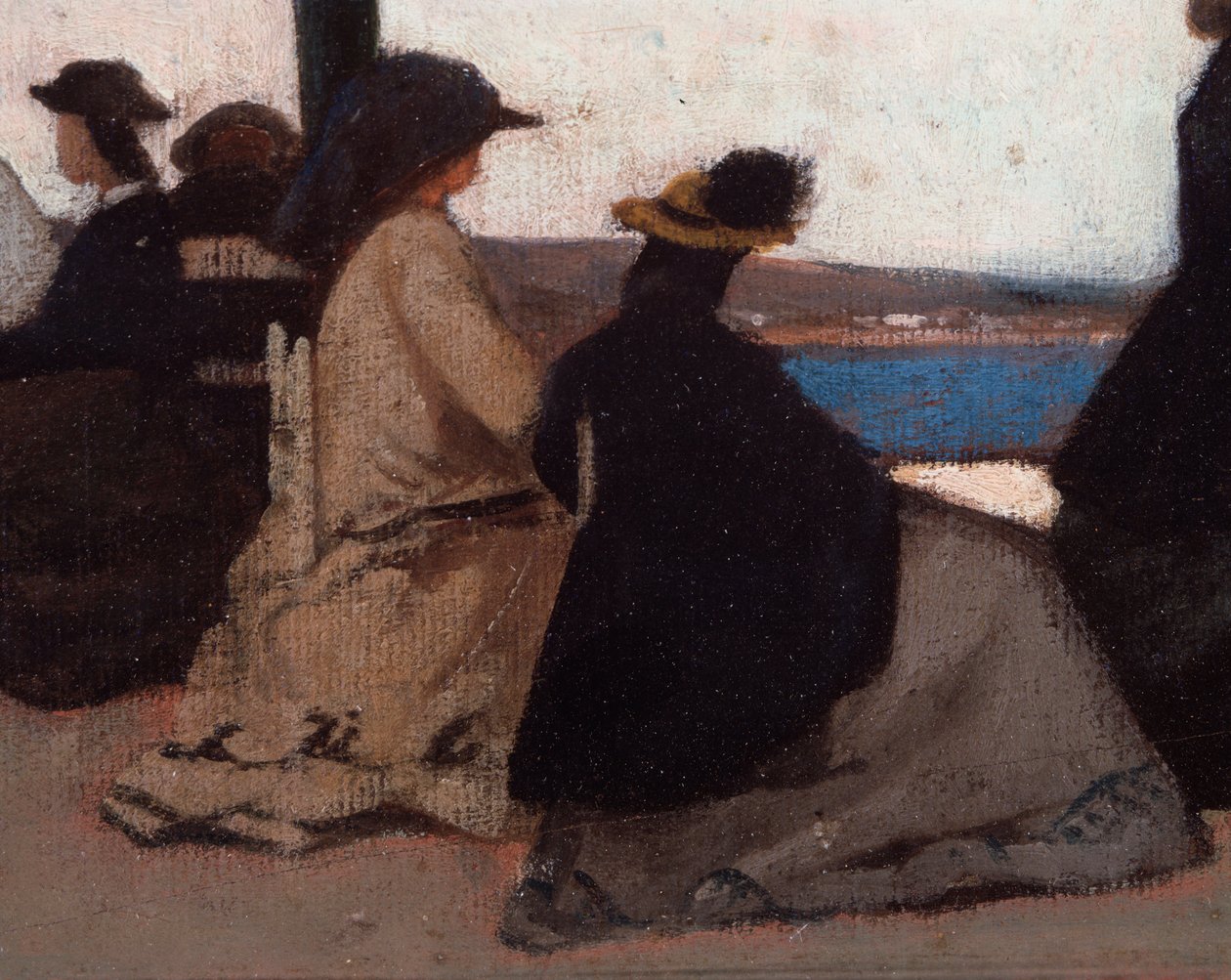 La Rotunda de Palmieri (Detail) von Giovanni Fattori