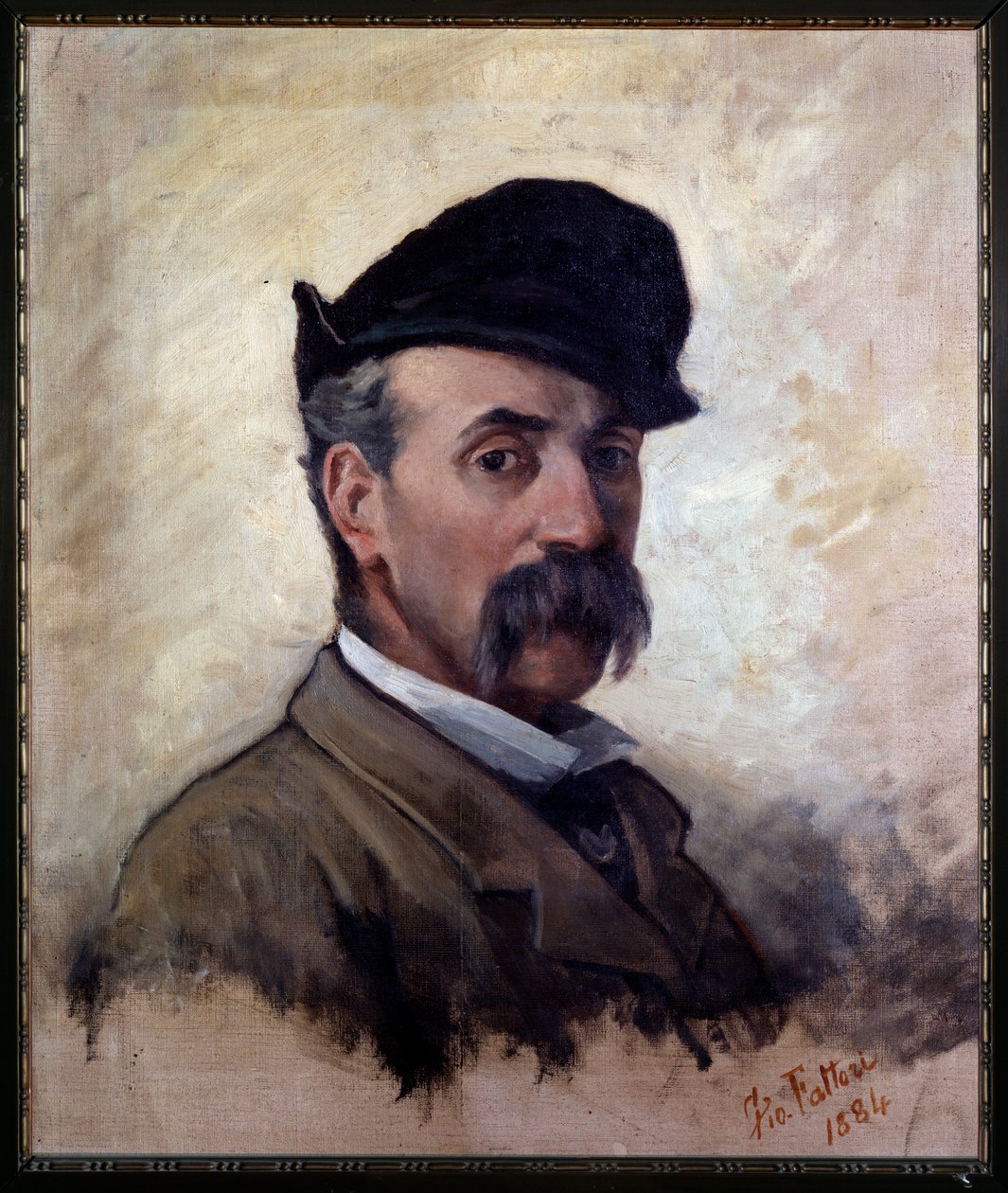 Selbstporträt im Alter von 59 Jahren von Giovanni Fattori