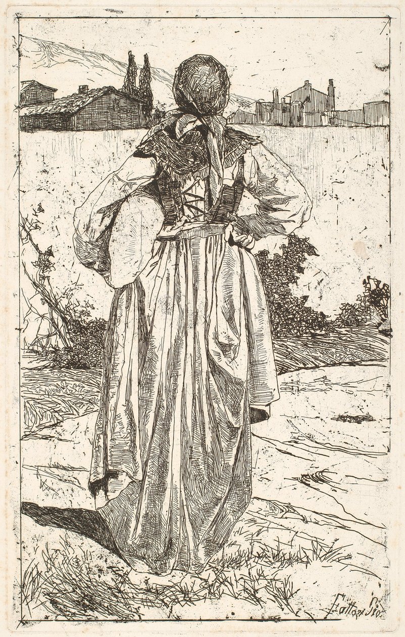 Frau des Gabbro von Giovanni Fattori