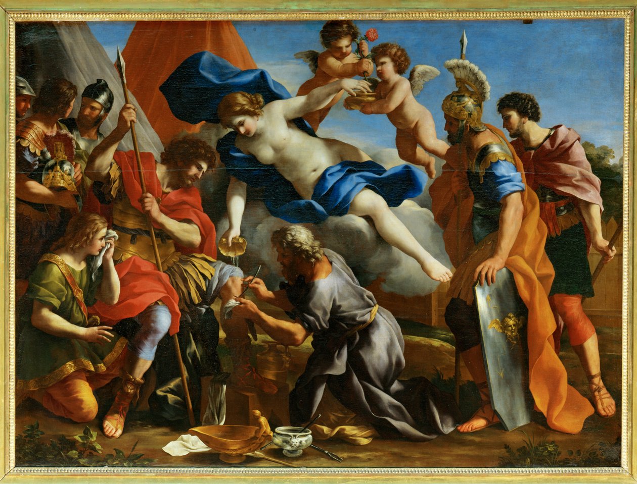 Venus gießt Diktam auf die Wunden des Aeneas von Giovanni Francesco (1610-62) Romanelli