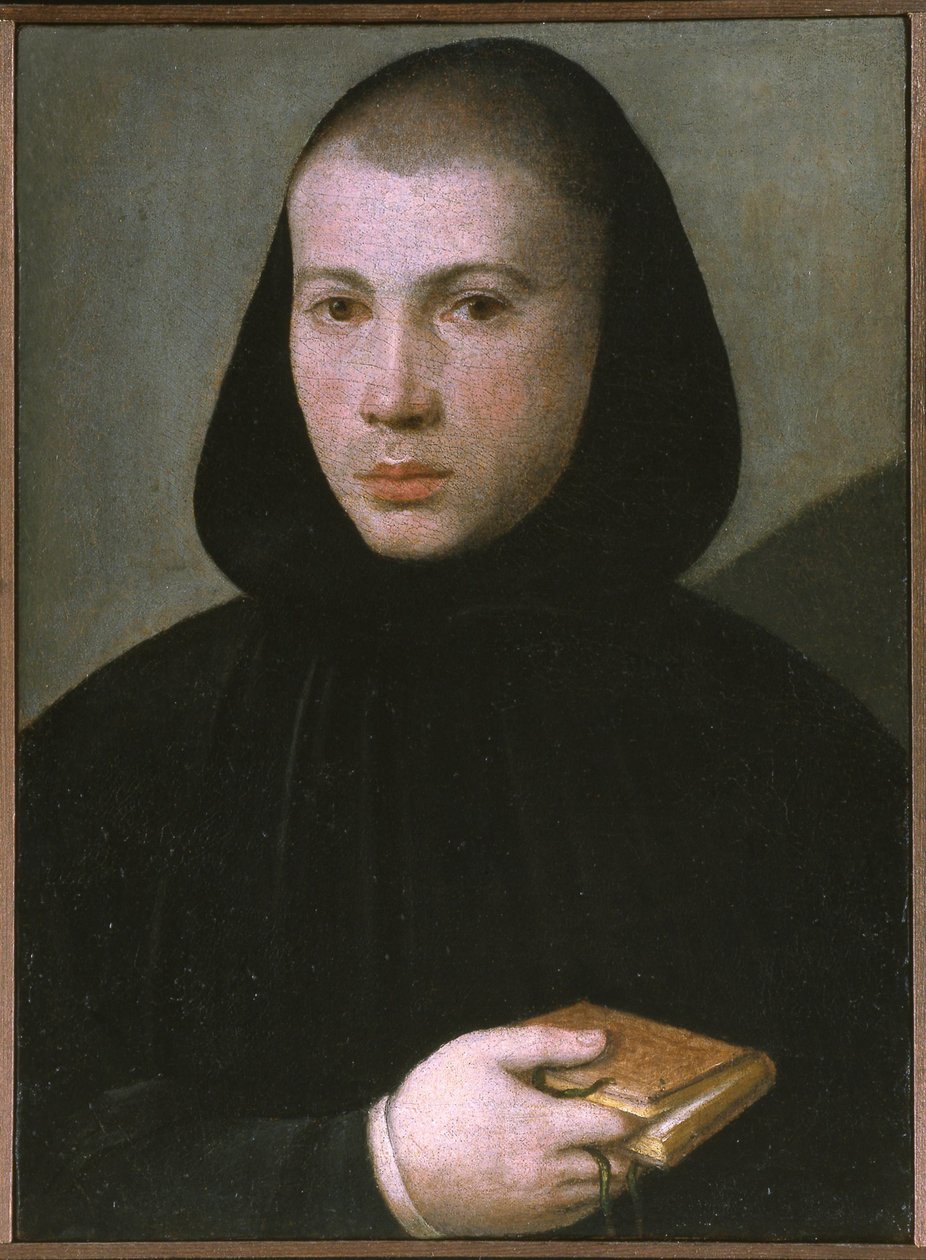Porträt eines jungen Benediktinermönchs, erste Hälfte des 16. Jahrhunderts von Giovanni Francesco Caroto