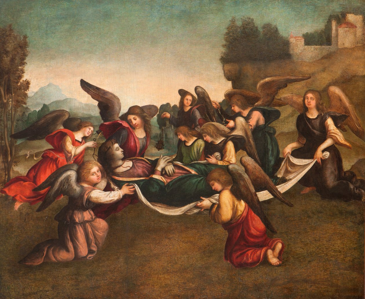 Das Begräbnis der Jungfrau (nach der Restaurierung) von Giovanni Francesco Caroto