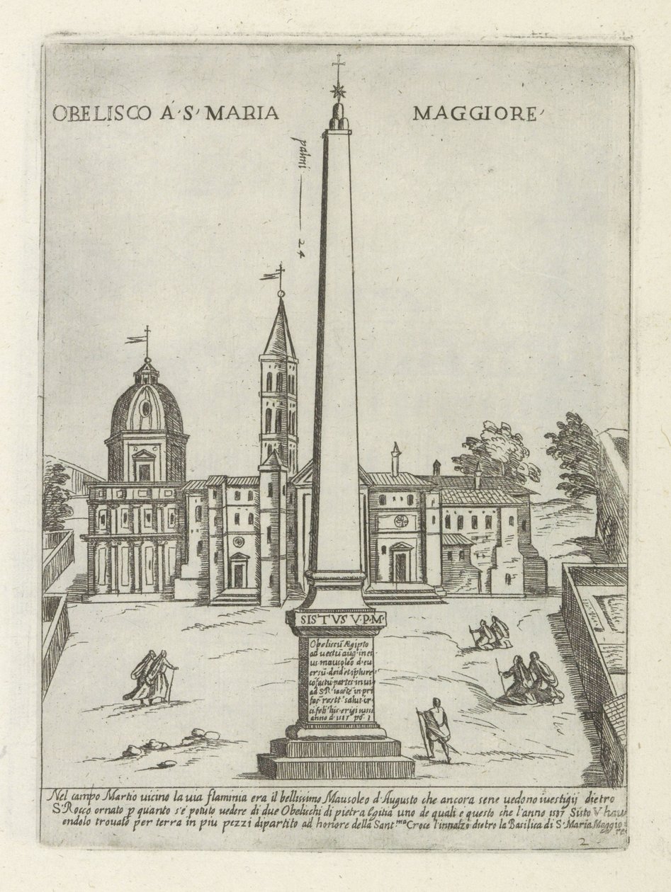 Obelisk vor der Santa Maria Maggiore von Giovanni Maggi