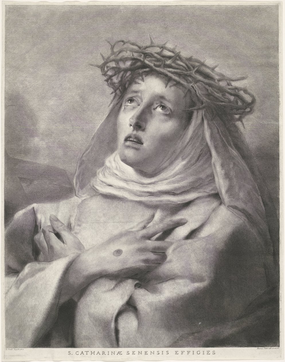 Heilige Katharina von Siena von Giovanni Marco Pitteri