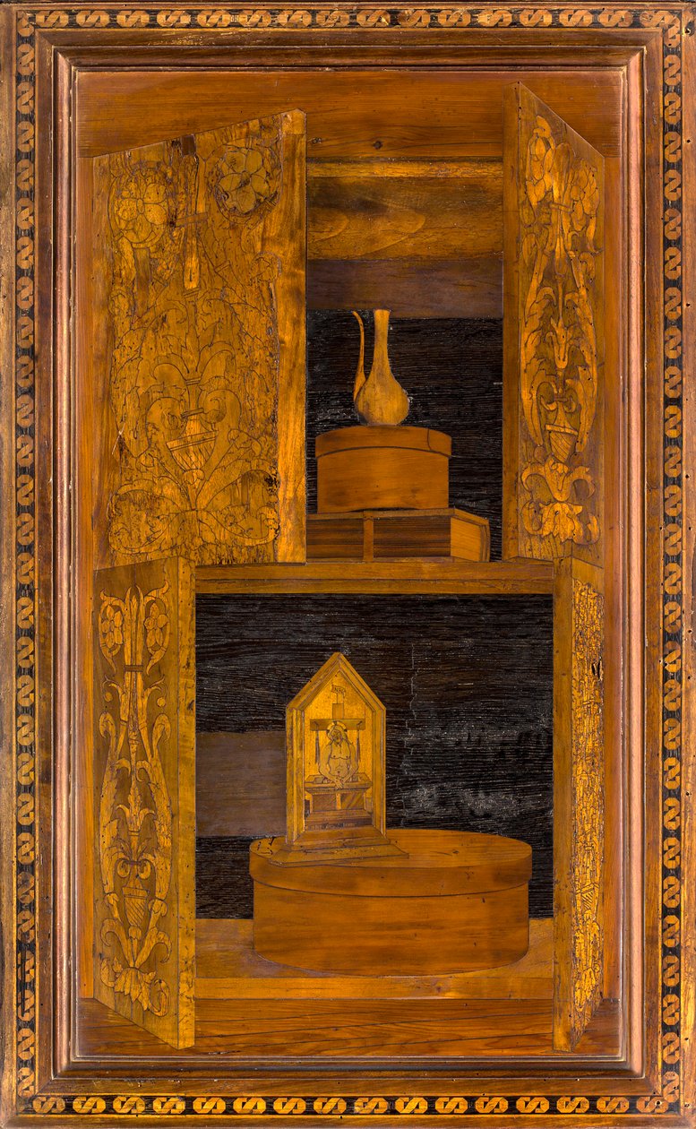 Lignaeanischer Kanonischer Chor, eingelegt von Giovanni Maria Platina 1484, Oberer Stand von Giovanni Maria Platina