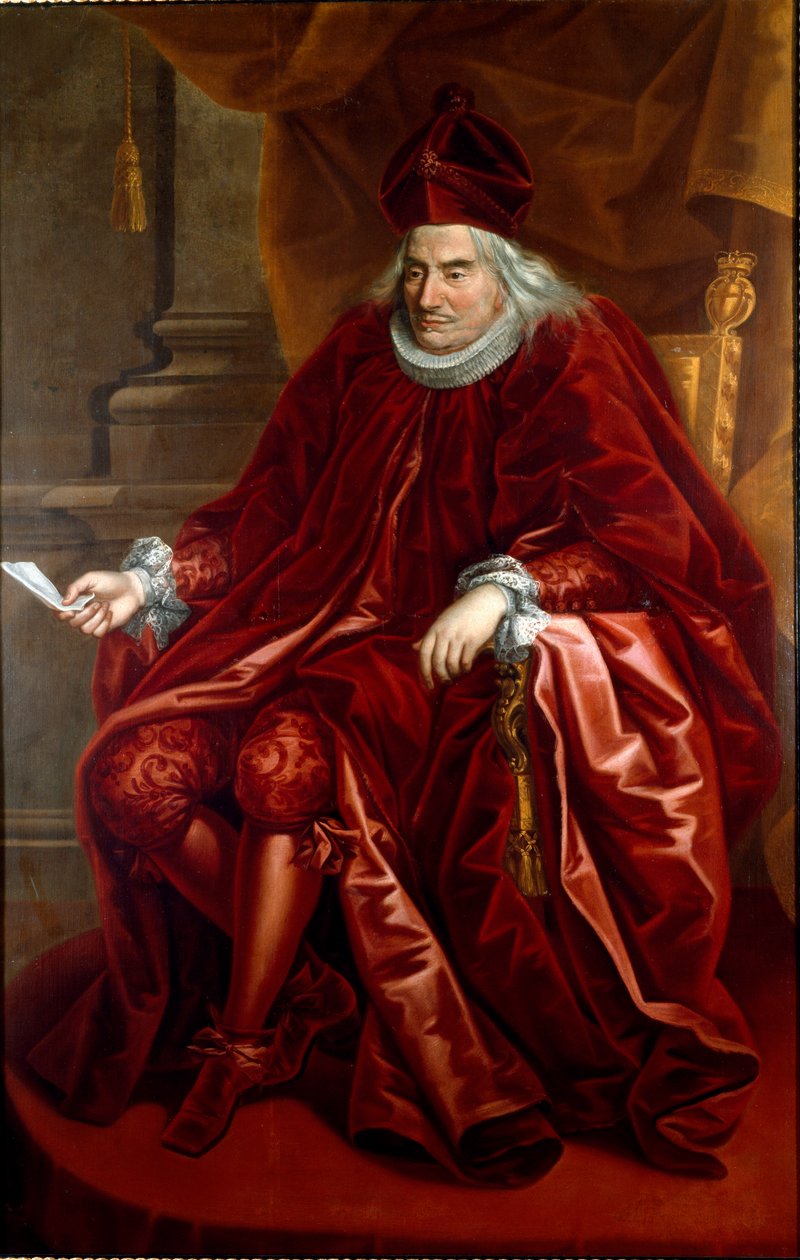 Porträt von Oberto Della Torre (1617-1691) Doge von Genua zwischen 1689 und 1691 (Gemälde von Maria Delle Piane) von Giovanni Maria delle called Mulinaretto Piane