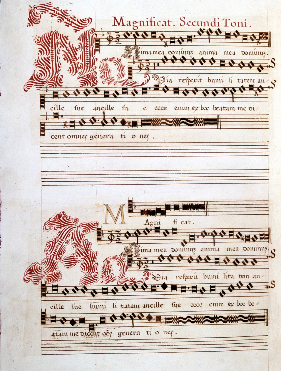 Magnificat, Manuskript der „Messen von Mantua“ von Giovanni Pierluigi da Palestrina von Giovanni Pierluigi da (after) Palestrina