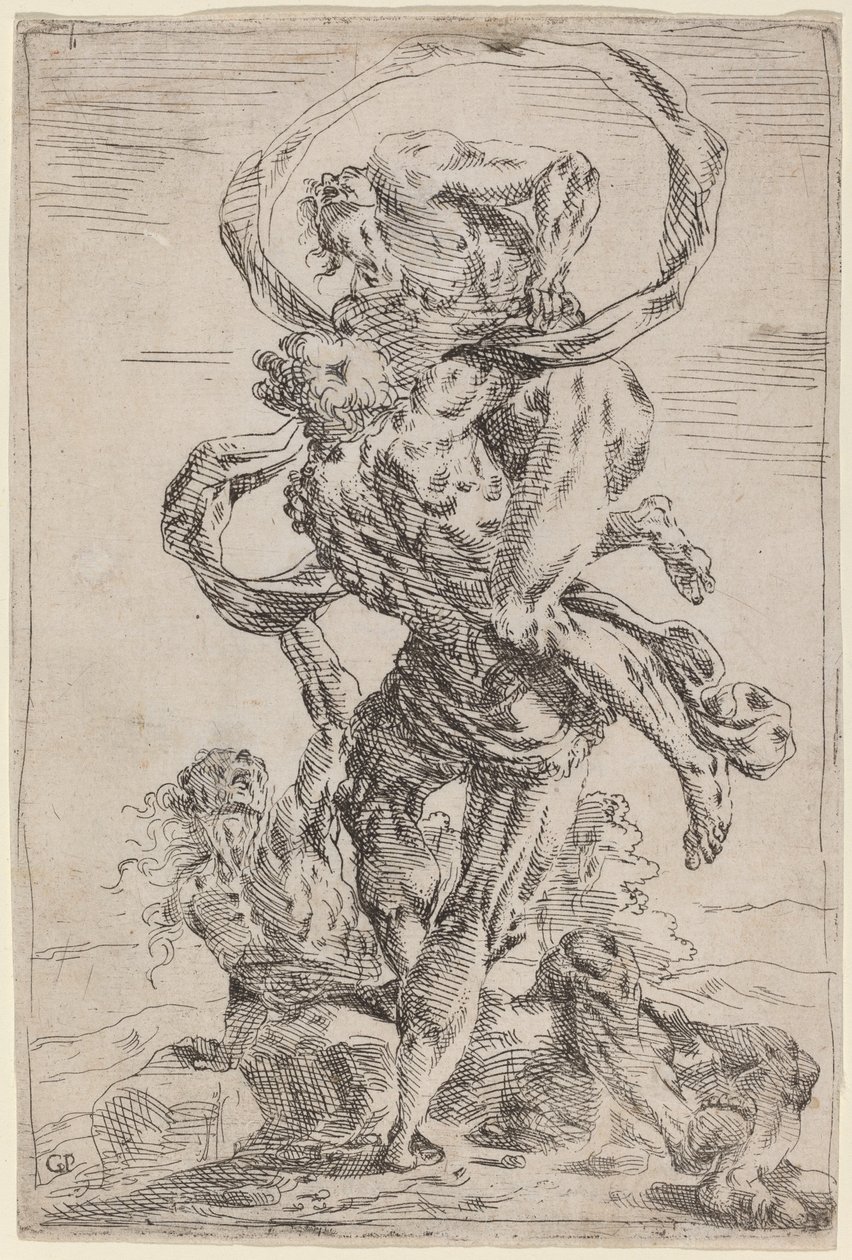 Herkules und Antäus von Giovanni Pietro Possenti