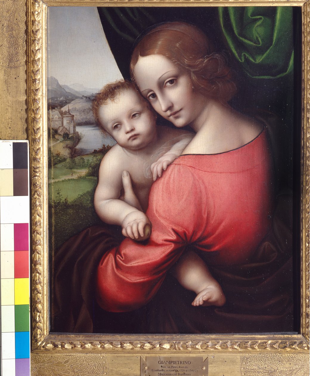 Madonna mit Kind (Unsere Liebe Frau vom Apfel), um 1525 von Giovanni Pietro Rizzoli Giampietrino