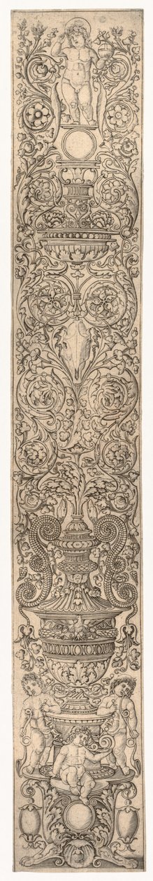 Drei Kinder blasen Hörner, um 1505-1512 von Giovanni Pietro da Birago