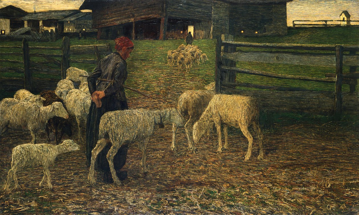 Rückkehr zur Herde von Giovanni Segantini